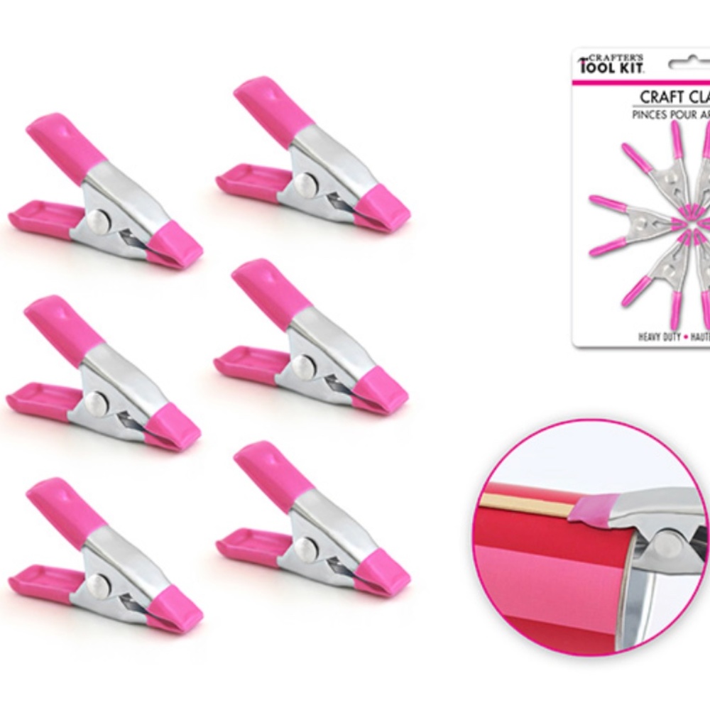 6 pcs Crafter's Toolkit 2" Craft-Clamps Heavy Duty Craft Clamps Pincers